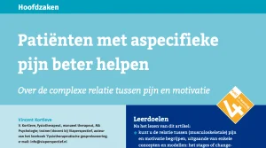 pijn en motivatie in gesprekken