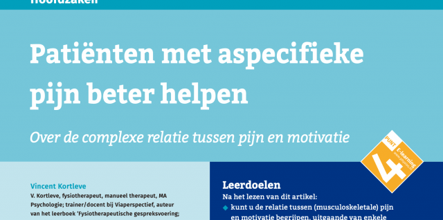 pijn en motivatie in gesprekken